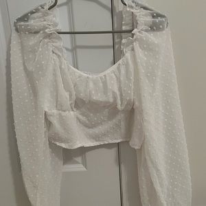 Amazon long sleeve “Corset” top